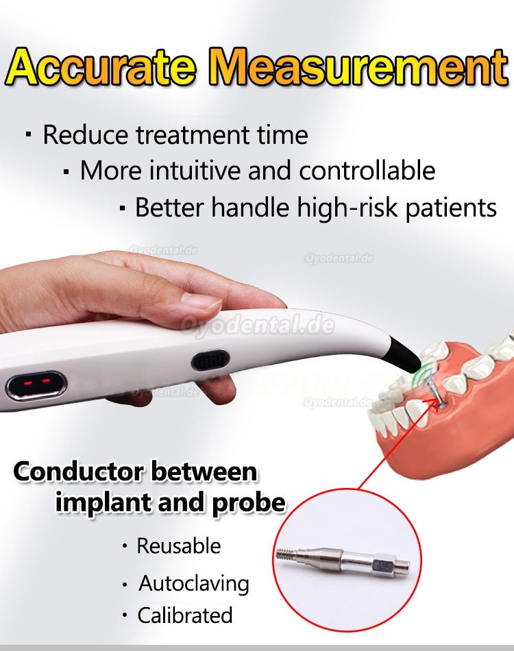 Tragbares Dental ISQ Implantatstabilitätsmonitor-Testgerät, Implantatstabilitätsmessgerät